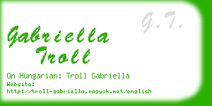 gabriella troll business card